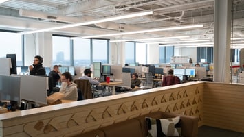 Loan officers work in Lower's Columbus, Ohio office. 