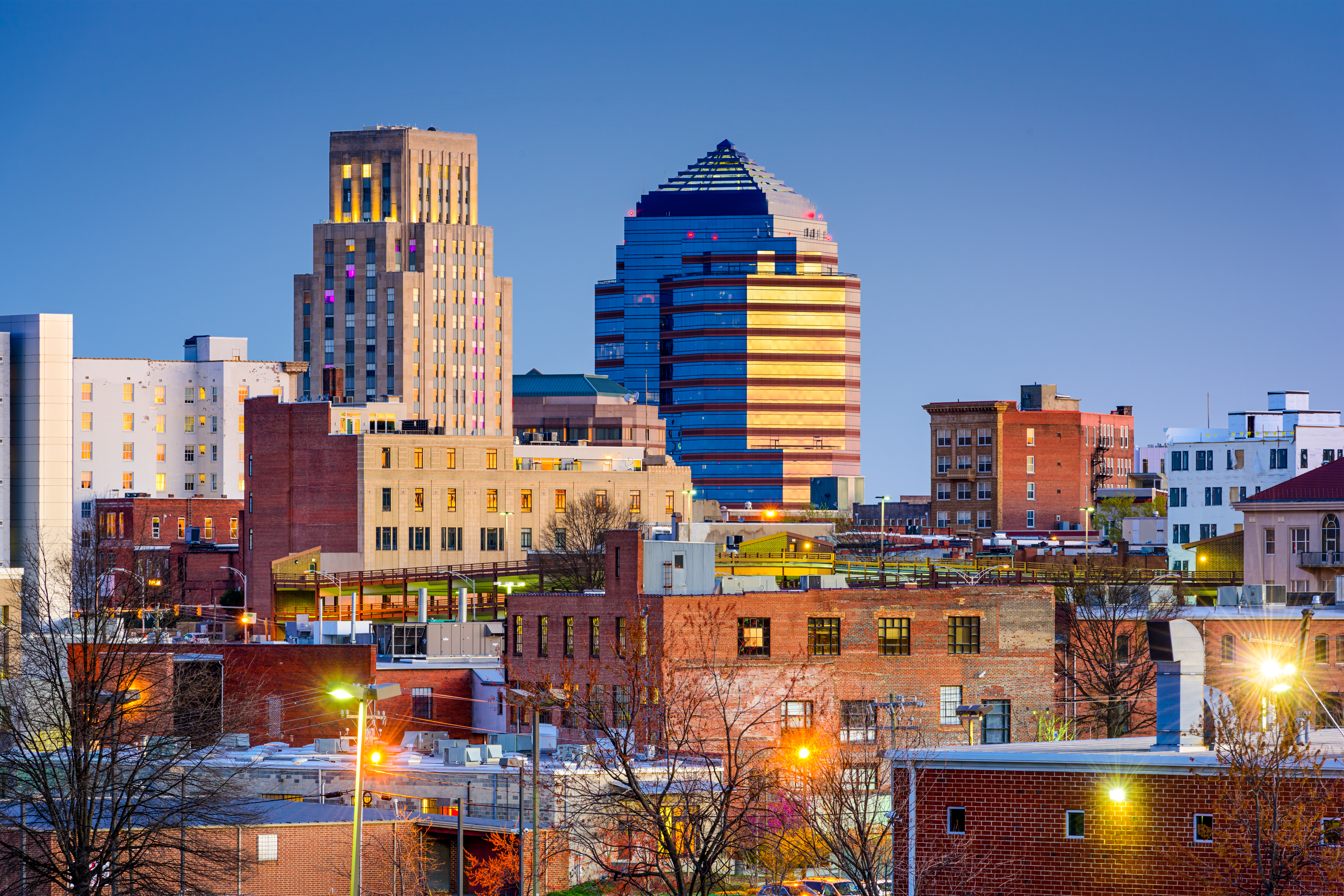 Durham NC skyline