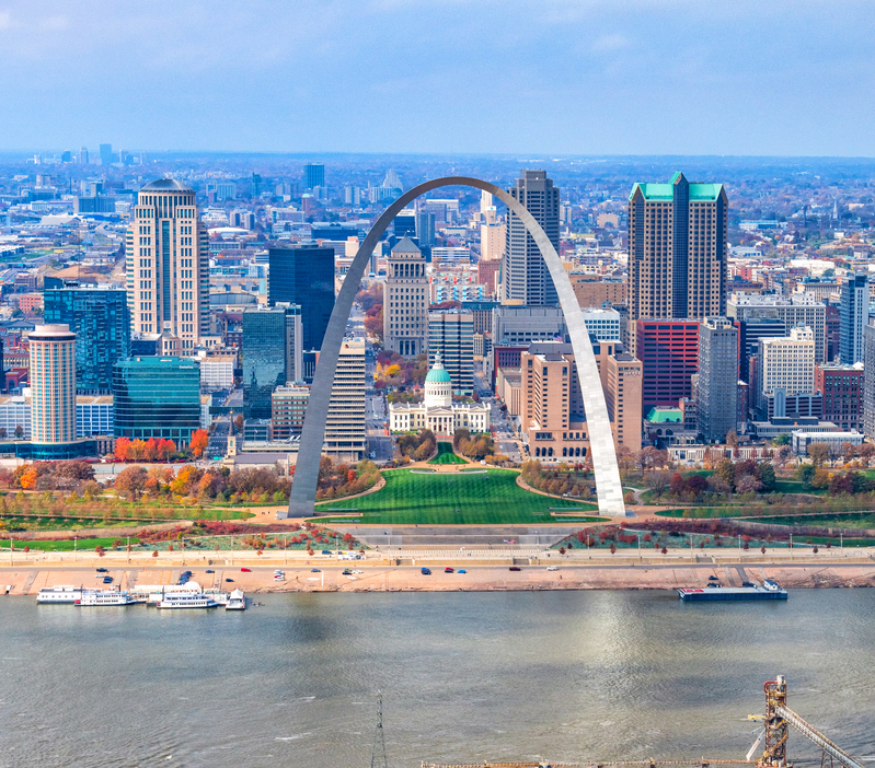 St Louis Arch and skyline