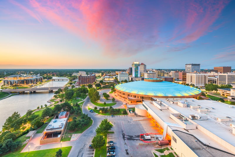Downtown Wichita, Kansas skyline