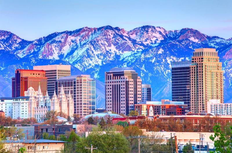 Salt Lake City, Utah skyline