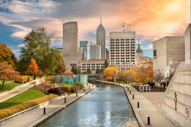 Downtown Indianapolis, Indiana skyline