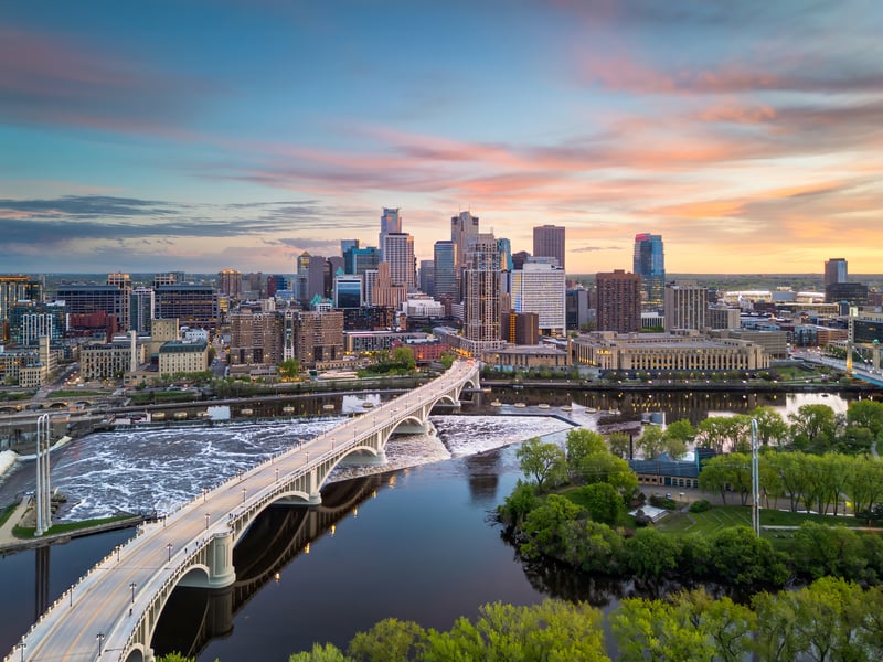 Downtown Minneapolis, Minnesota skyline