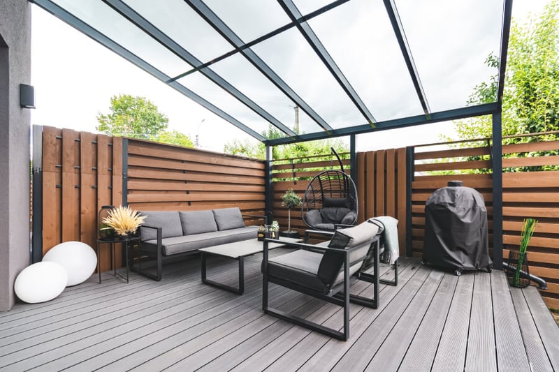 A recently renovated deck