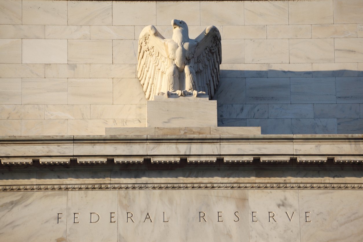 The Federal Reserve building in Washington, D.C. 