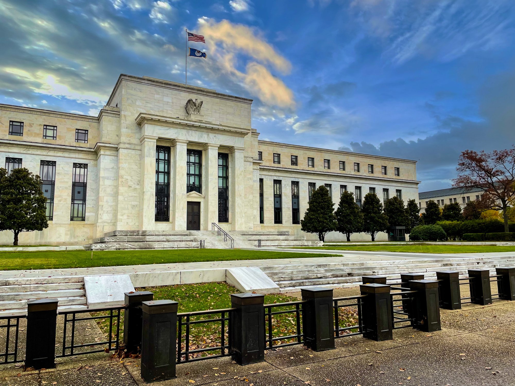 The federal reserve building in Washington, D.C.