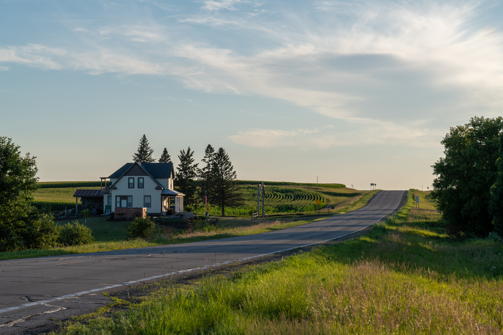 A home in a rural area.